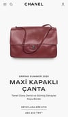 CHNL BORDO MAXİ KAPAKLI ÇANTA