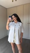 EKRU DENIM GÖMLEK CEKET