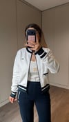 EKRU LAKİNT TRİKO ÖRGÜLÜ SWEAT