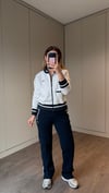 EKRU LAKİNT TRİKO ÖRGÜLÜ SWEAT