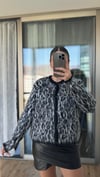 LEOPAR DESENLİ YÜN HIRKA