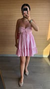 PEMBE POPLİN İNDİA ELBİSE