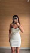 VELVET VİBE EKRU LİMİTED ELBİSE