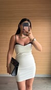 VELVET VİBE EKRU LİMİTED ELBİSE