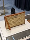 VLNT İTHAL HASIR CLUTCH ÇANTA