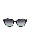 Original Vintage NAPLES BAY NB 06 Black Silver 54 Kadın Güneş Gözlüğü