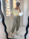 Mint Beli Lastikli Jogger Pantolon