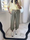 Mint Beli Lastikli Jogger Pantolon