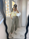 Mint Beli Lastikli Jogger Pantolon
