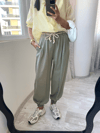 Mint Beli Lastikli Jogger Pantolon