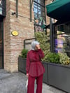 Belleza Taşlı Takım - Bordo