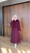 Raya Tül Modal Takım - Bordo
