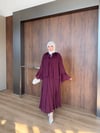 Raya Tül Modal Takım - Bordo