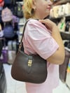 acı kahve Nas Bag Kadın Oval Omuz ve Çapraz Çanta Siyah Victoria