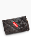 Kahve baskılı  deri  Kadın clutch çanta kılaç çanta portföy çanta el çantası ebat 20cm30