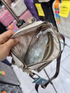 krem kahve Çok gözlü Nas Bags postacı çanta ebat 30cm33