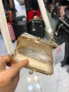 Krem  klipsli çanta postacı model ebat 20cm15