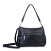 Nas Bag Çok Gözlü Yumuşak ve Hafif Yapılı Çift Askılı Omuz ve Çapraz Çanta ( 30x24 cm ) Siyah Victoria