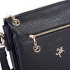 Nas Bag Kadın Çapraz Çanta Kalın Ayarlanabilir Askılı Çanta (En: 26 cm, Boy: 22 cm ) Siyah Victoria Çok gözlü