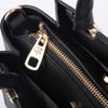 Nas Bag Kadın Midiboy Şık Üç Bölmeli El ve Çapraz Çanta Siyah Lazer (23x17 cm