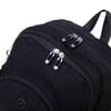 Nas Bag Unisex Hafif Büyük Boy Okul Çantası ve Spor Çantası Çok Gözlü Siyah