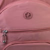 Nas Bag Unisex Hafif Büyük Boy Okul Çantası ve Spor Çantası Çok Gözlü Gül Kurusu