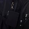Nas Bag Unisex Hafif Büyük Boy Okul Çantası ve Spor Çantası Çok Gözlü Siyah