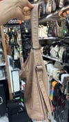 Yıkanmış deri sırt ve kol çantası 37cm35