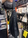 Yıkanmış deri sırt ve kol çantası 37cm35 siyah