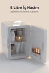 Kiwi KRF-2505 Mini Kozmetik Buzdolabı Beyaz