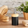 Minihome Limpia Bambu Görünümlü 5'li Banyo Seti Siyah