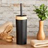 Minihome Limpia Bambu Görünümlü 5'li Banyo Seti Siyah
