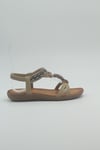 MASİSMASİS DORA BEJ BONCUKLU SANDALET