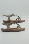 MASİSMASİS DORA BEJ BONCUKLU SANDALET