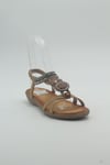 MASİSMASİS DORA CAMEL BONCUKLU SANDALET