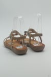 MASİSMASİS DORA CAMEL BONCUKLU SANDALET