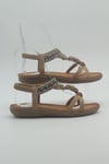 MASİSMASİS DORA CAMEL BONCUKLU SANDALET