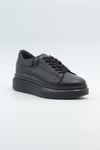 MASİSMASİS ENSİRO SİYAH GERÇEK DERİ SNEAKER
