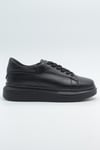 MASİSMASİS ENSİRO SİYAH GERÇEK DERİ SNEAKER