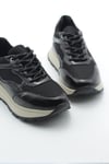 MASİSMASİS ERSE SİYAH DERİ SNEAKER