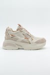 MASİSMASİS GARİS BEJ LEOPAR SNEAKER