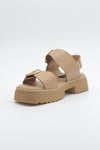 MASİSMASİS GERA HAKİKİ DERİ CAMEL SANDALET