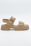 MASİSMASİS GERA HAKİKİ DERİ CAMEL SANDALET
