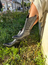 MASİSMASİS GLAMOR WESTERN SİYAH ÇİZME