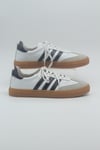 MASİSMASİS HİRE HAKİKİ DERİ BEYAZ SİYAH SNEAKER