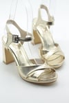 MASİSMASİS LORİDA GOLD METALİK GECE  AYAKKABISI