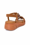 MASİSMASİS RASSE CAMEL BONCUKLU SANDALET