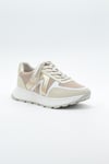 MASİSMASİS RENAVİ GERÇEK BEJ SİYAH SNEAKER 