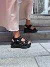MASİSMASİS RİZMO SİYAH PULLU SPOR SANDALET