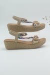 MASİSMASİS ROSİMO CAMEL BONCUKLU SANDALET